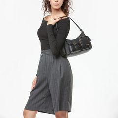 V°73 Liliana 73BS9EY02 Borsa a Spalla Donna Nero