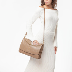 V°73 Louise 73BS9D301 Borsa a Spalla Donna Taupe