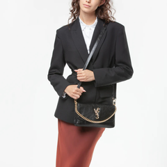 V°73 Louise 73BS9D303 Borsa a Spalla Donna Nero