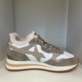 W6YZ YAK-W Sneakers Donna Taupe-White-Beige
