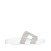 AV Albano Slippers Bianco/Argento