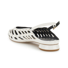 CafèNoir Ballerine in Nappa Traforata Donna Bianco