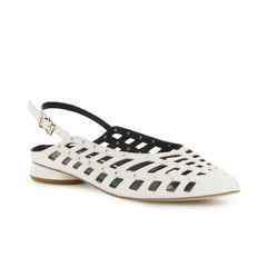 CafèNoir Ballerine in Nappa Traforata Donna Bianco