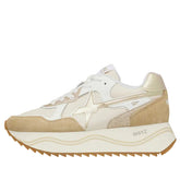 W6YZ Sneakers Donna Beige/Oro