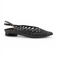 CafèNoir Ballerine in Nappa Traforata Donna Nero