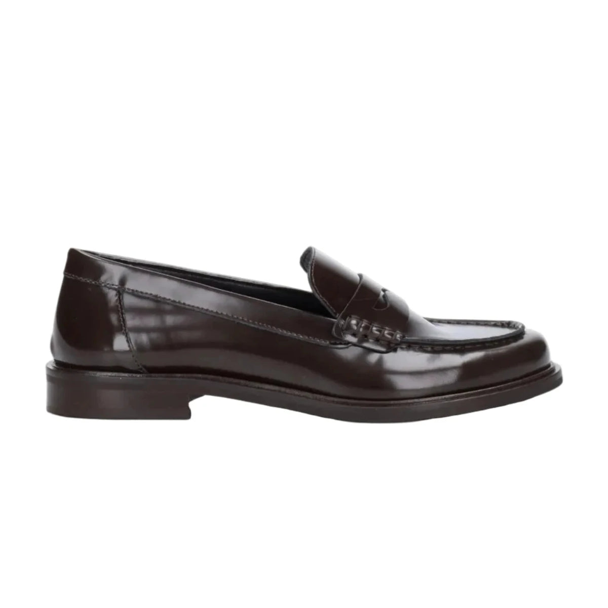 Lady Shoes Mocassini College Donna Marrone