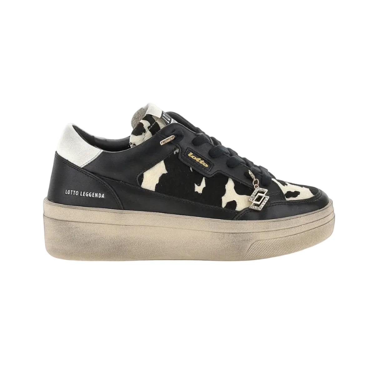 Lotto Sneakers Spots Donna Black/White