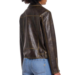 Rino & Pelle Giacca Biker Dark Brown