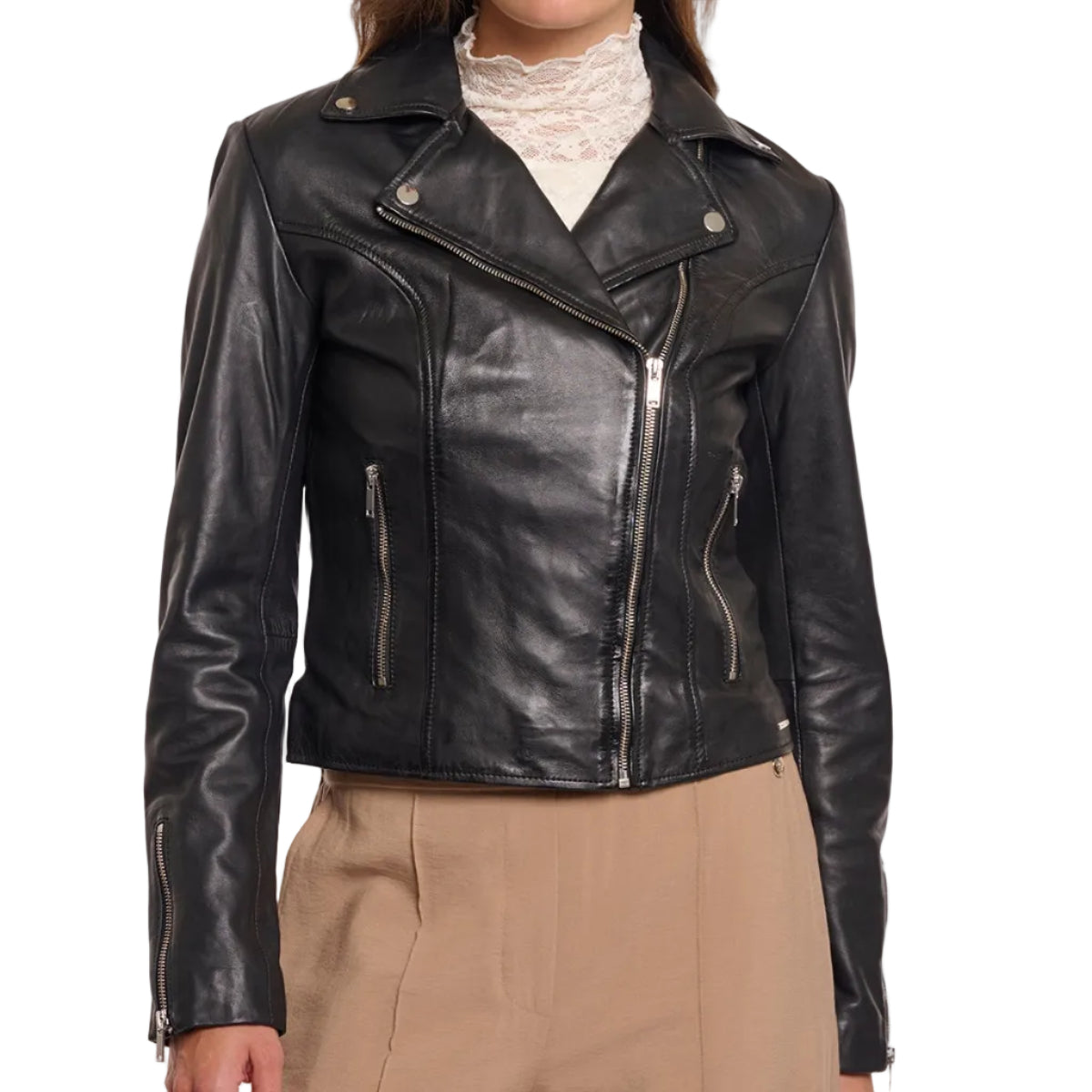 Rino & Pelle Giacca di Pelle Black