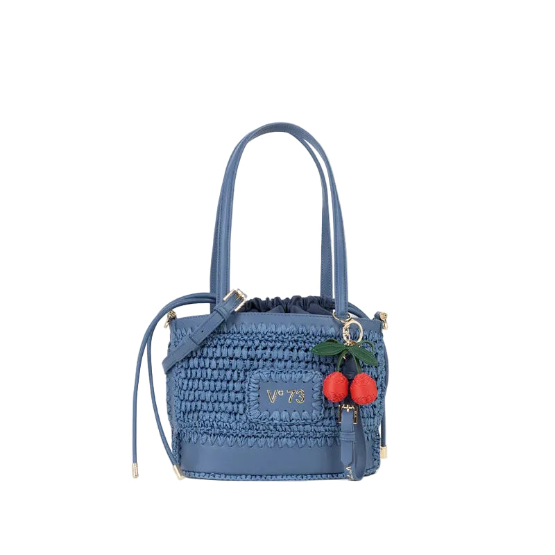 V73 Borsa Secchiello Donna Rafia Denim