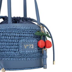 V73 Borsa Secchiello Donna Rafia Denim