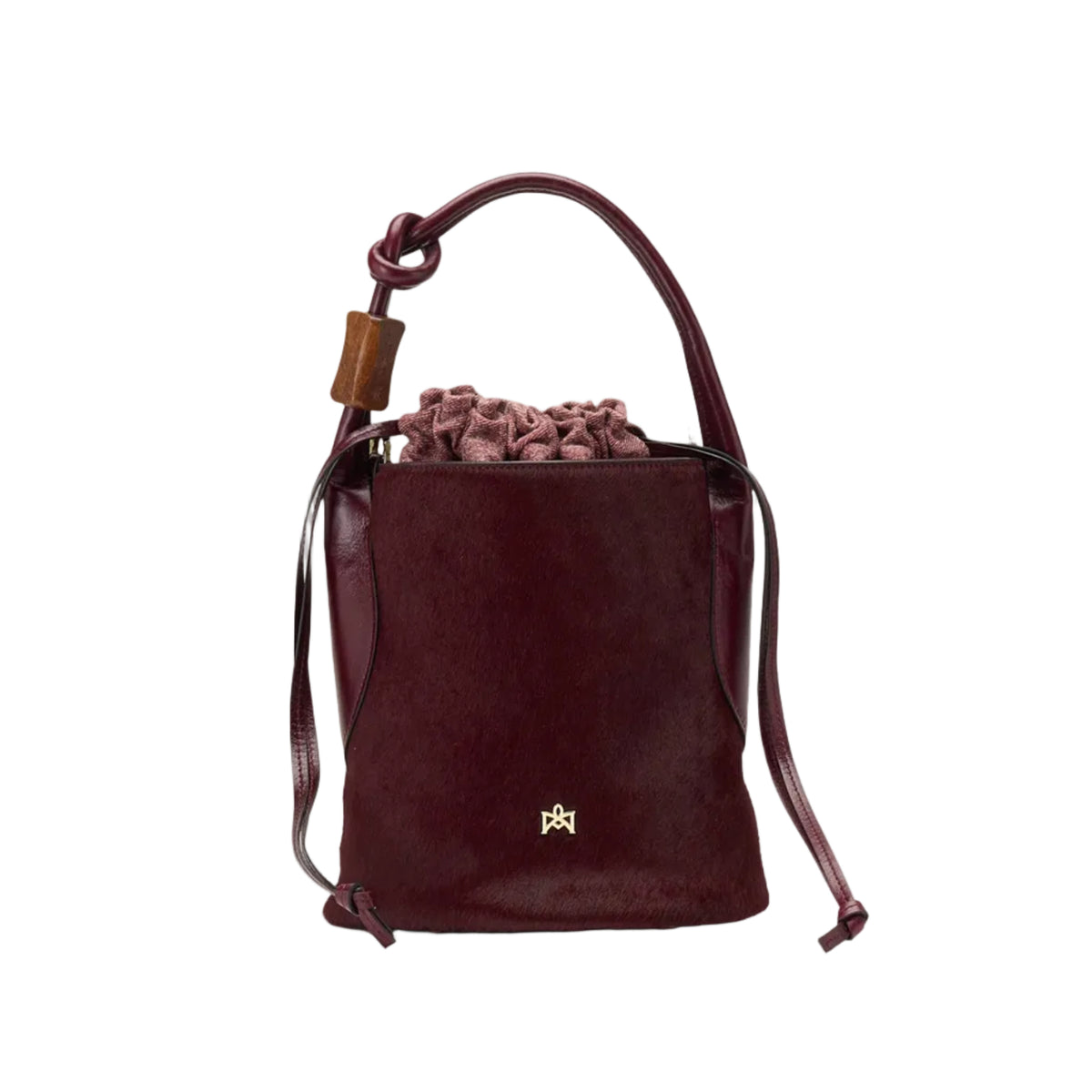 Cuoieria Fiorentina Small Bucket Donna Amarena