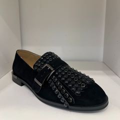 Alma en Pena I250205 Mocassini in Camoscio Donna Black