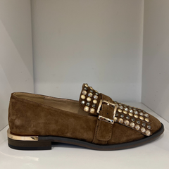 Alma en Pena I250205 Mocassini in Camoscio Donna Brown