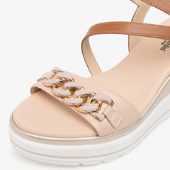 NeroGiardini Sandali Donna Cipria/Cuoio