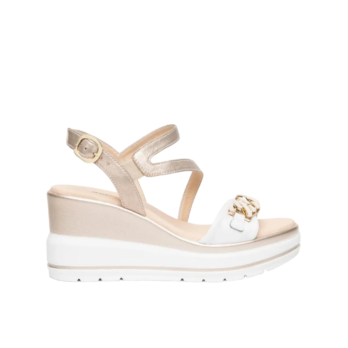 NeroGiardini Sandali Donna Bianco/Oro