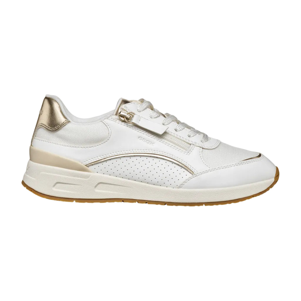 Geox Sneakers Donna Bianco/Oro Chiaro