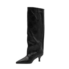 Lady Shoes Stivali Donna Pitone Nero