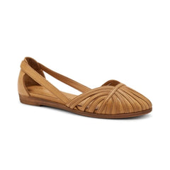 Frau 03P4 Ballerina Ragnetto in Pelle Caramello