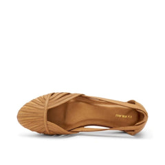 Frau 03P4 Ballerina Ragnetto in Pelle Caramello