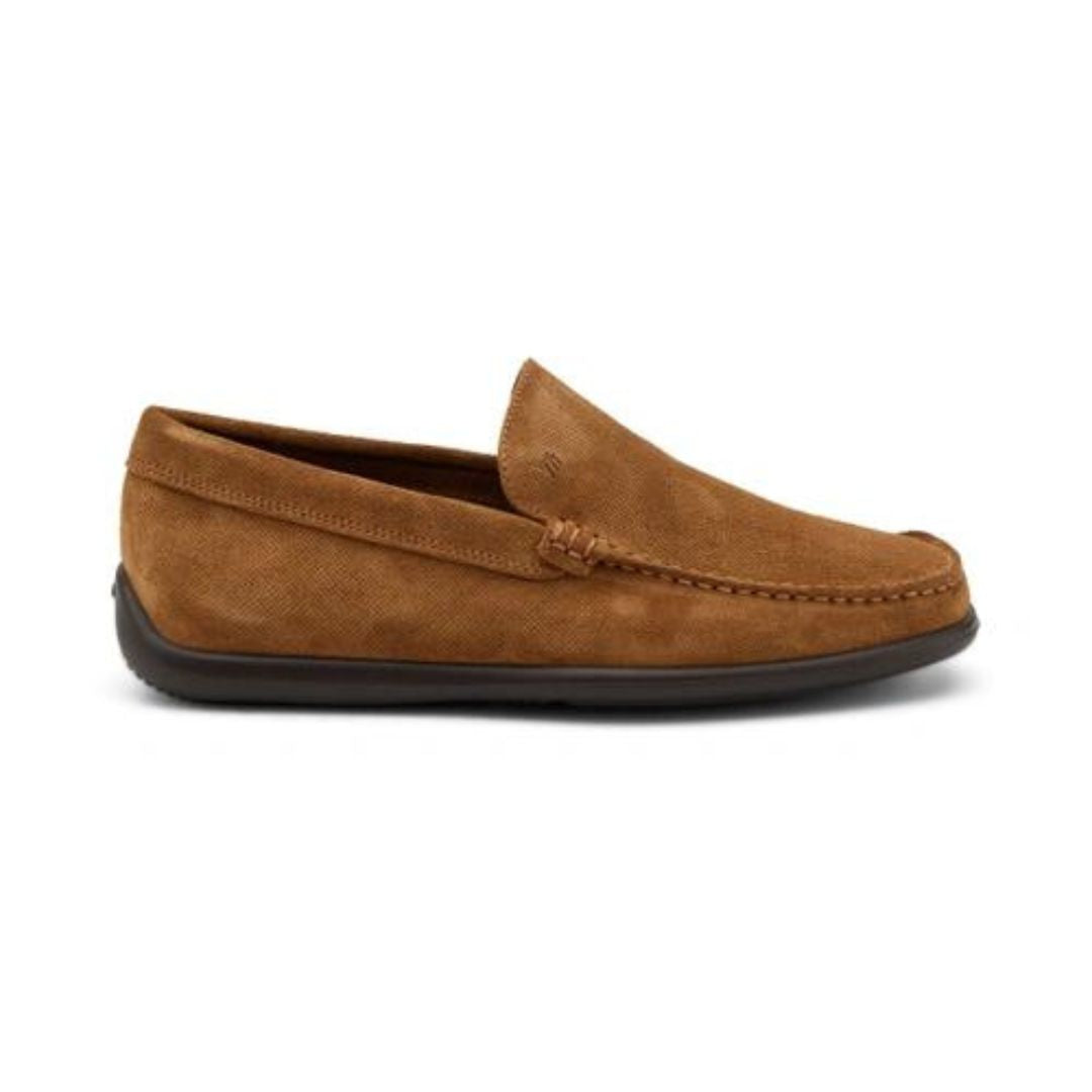 Frau 14F4 Slip-on in Pelle Scamosciata Punzonata Marrone