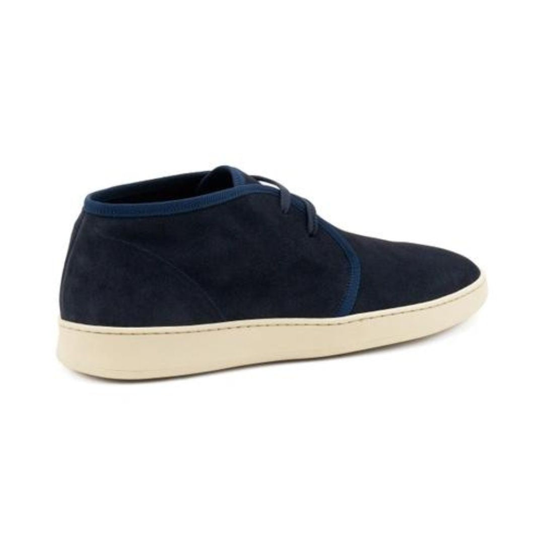 Frau 24B5 Polacchino in Pelle Scamosciata Blu/Panna