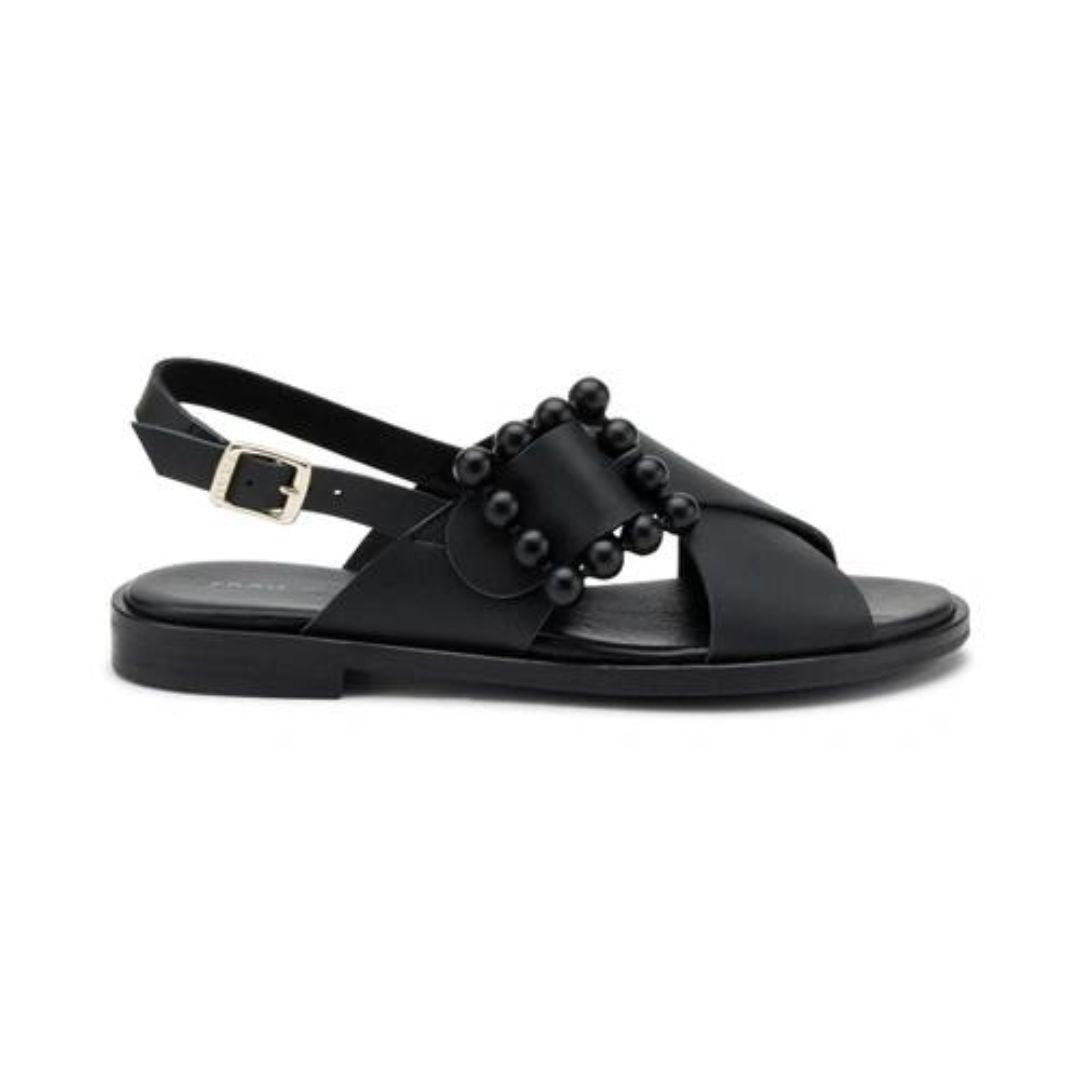 Frau 85M9 Sandalo in Pelle Nero