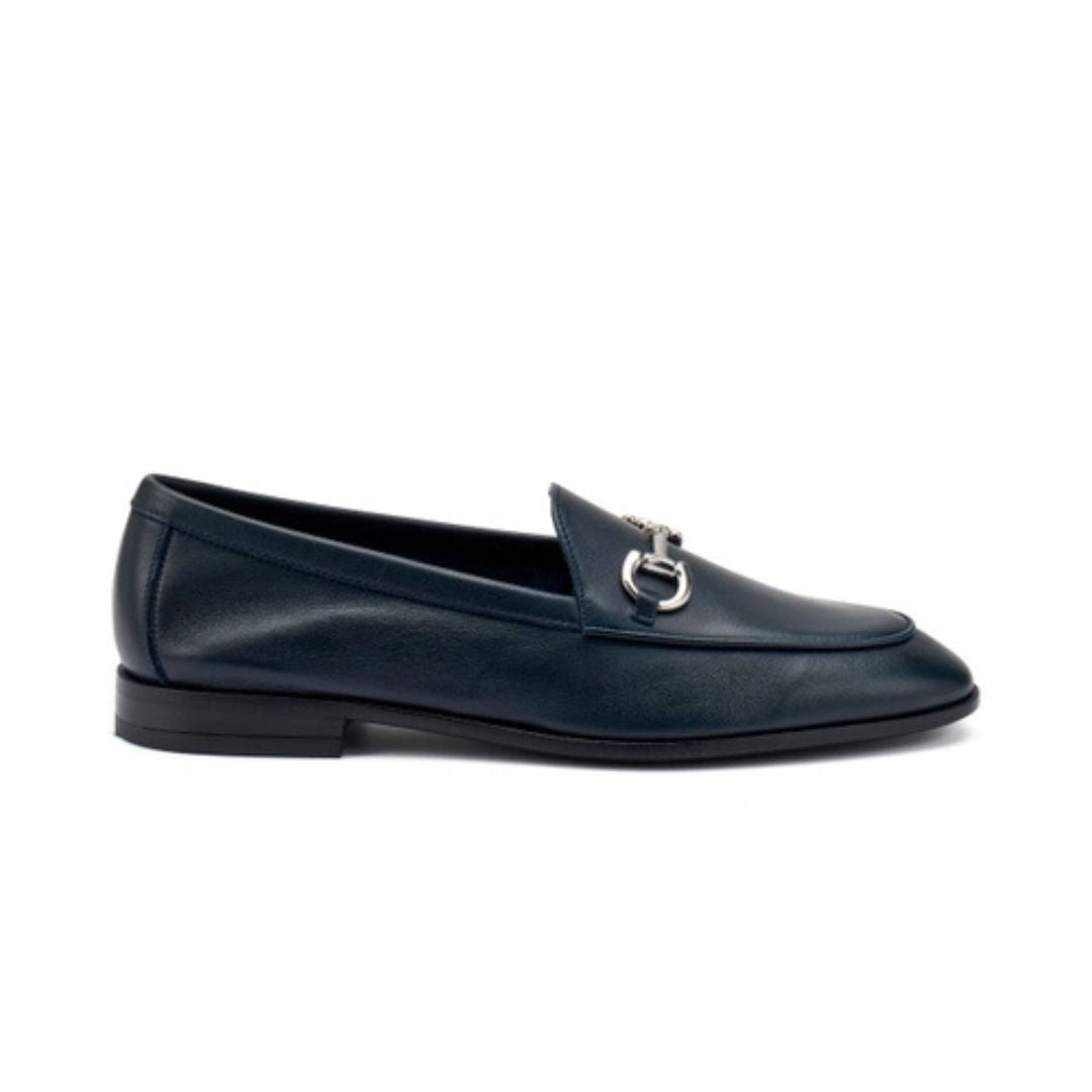 Frau 94P4 Mocassino in Pelle Blu