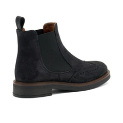 Frau Beatles in Pelle Scamosciata Blu