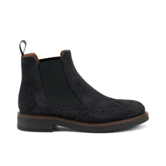 Frau Beatles in Pelle Scamosciata Blu