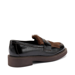 Frau 79Y4 Mocassini Bimateriale con Frangia Donna Testa Di Moro