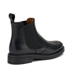 Frau 96L6 Beatles a Coda di Rondine in Pelle Donna Nero