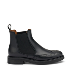 Frau 96L6 Beatles a Coda di Rondine in Pelle Donna Nero