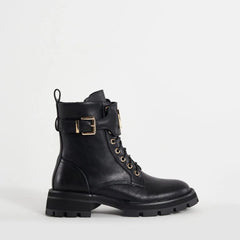 Gaudì Stivaletto in Pelle con Fibbia Black