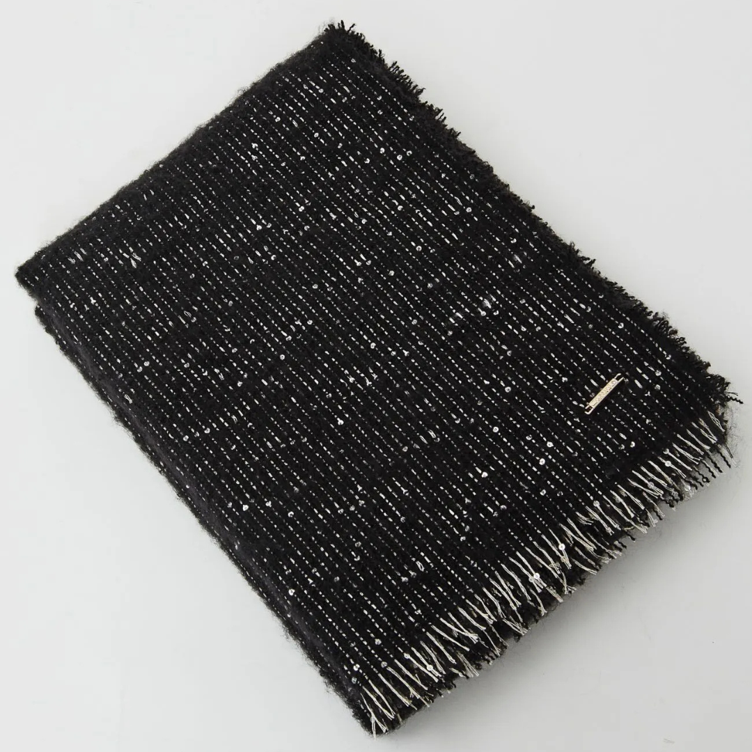 Gaudì V5AI-12614 Sciarpa con Paillettes Donna Black