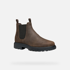 Geox U46FRA Stivaletti Chelsea Uomo Coffee