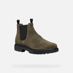 Geox U46FRA Stivaletti Chelsea Uomo Military