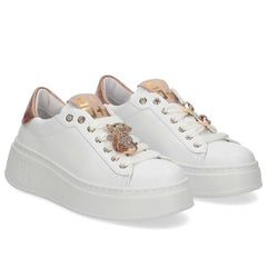 Gio+ Sneakers in Pelle White/Peach
