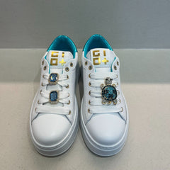 Gio+ Sneakers Pia Bianco/Turchese
