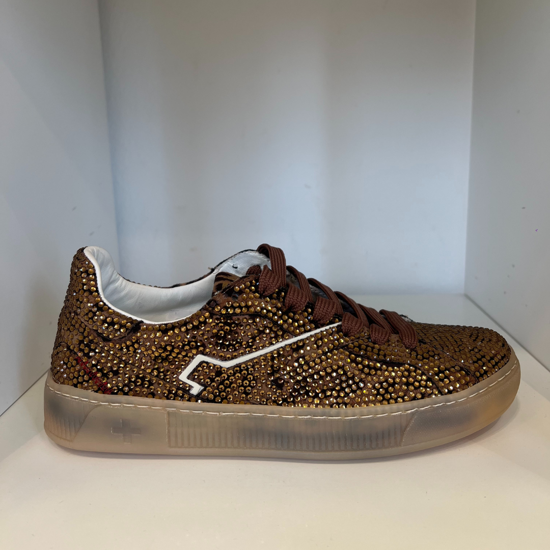 Gio+ Blue 50S Sneakers con Strass Donna Leopard