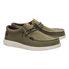 Hey Dude Wally Braided Uomo Burnt Olive/Delicioso Brown