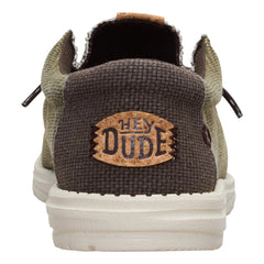 Hey Dude Wally Braided Uomo Burnt Olive/Delicioso Brown