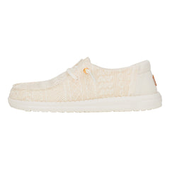 Hey Dude Wendy Crochet Lace Donna White/Gold