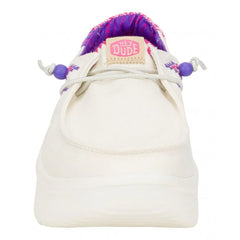 Hey Dude Wendy Peak Chambray Woven White/Pink