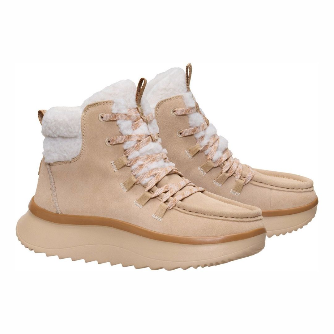Hey Dude Wendy Peak Apres Suede Cozstit 44367 Donna Tan