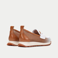 Hispanitas Mocassino Sport Kansas Cuoio/Bianco