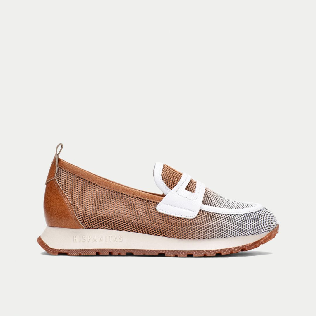 Hispanitas Mocassino Sport Kansas Cuoio/Bianco