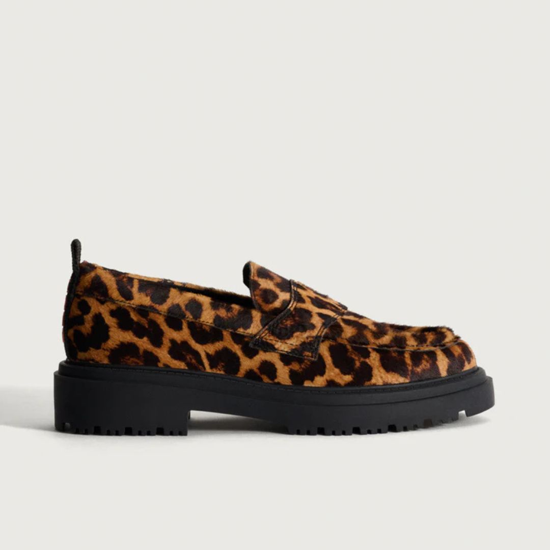 Hoff Mocassino School Animal Print Marrone
