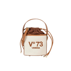 V73 Borsa Secchiello Donna Off White/Cuoio