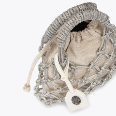 Kurt Geiger Borsa Piccola Macrame Crystal